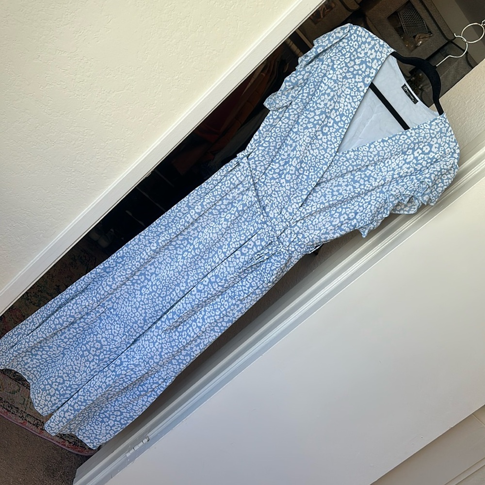 Mid-length Lined Soft Leopard Print Sundress